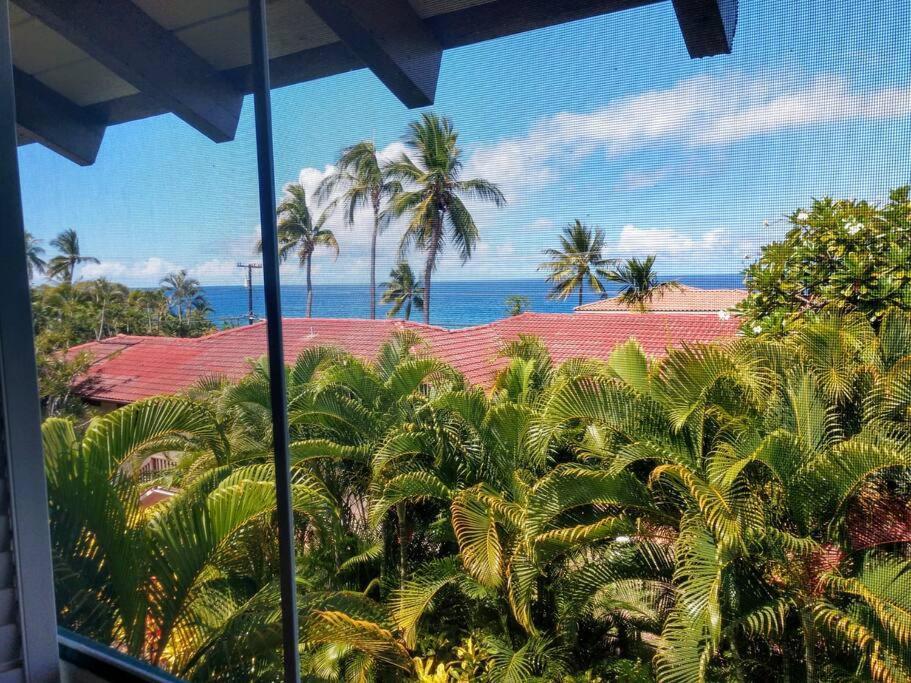King Palm Ocean Views King Bed Walk To Free Wifi Parking Bbq * Kailua-Kona