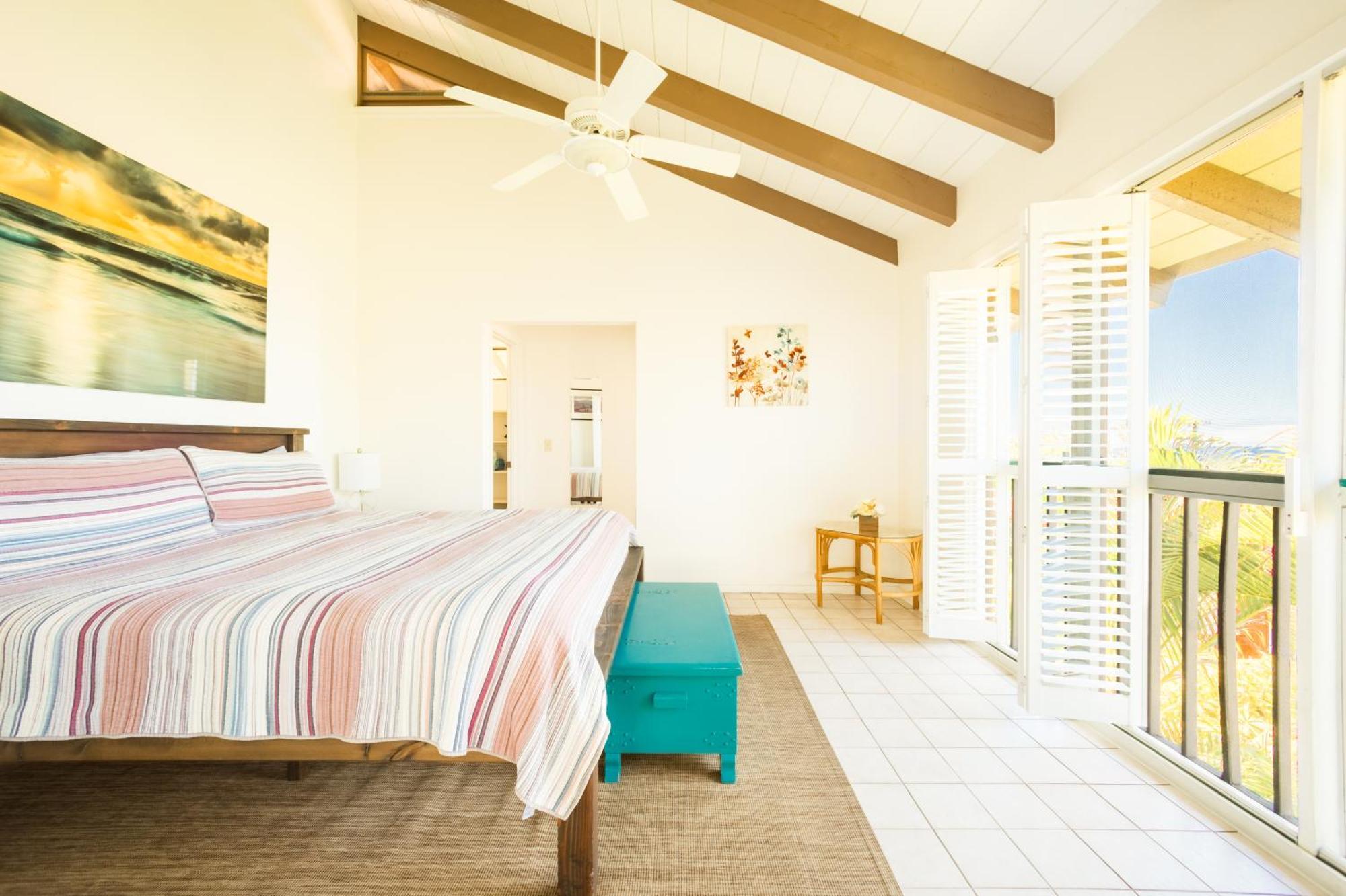 Apartamento King Palm Ocean Views King Bed Walk To Free Wifi Parking Bbq Kailua-Kona