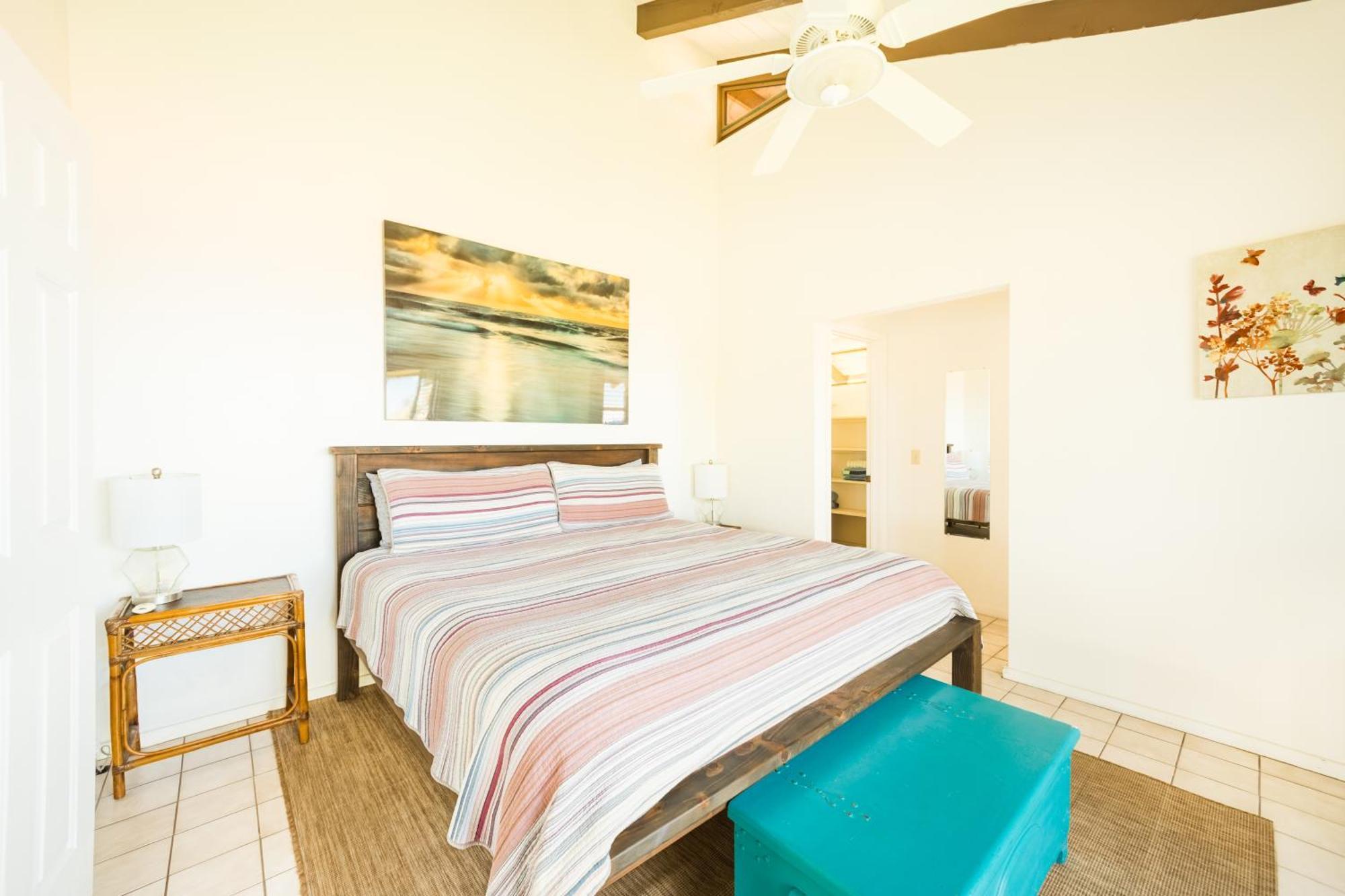 King Palm Ocean Views King Bed Walk To Free Wifi Parking Bbq * Kailua-Kona